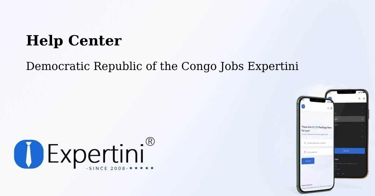 Help Center – Matadi - Democratic Republic of the Congo Jobs Expertini