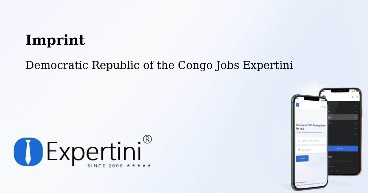 Imprint – Matadi - Democratic Republic of the Congo Jobs Expertini